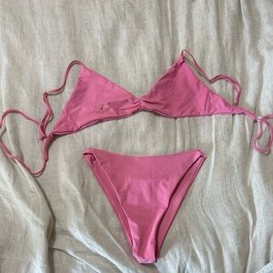 Skatie pink bikini set small/medium